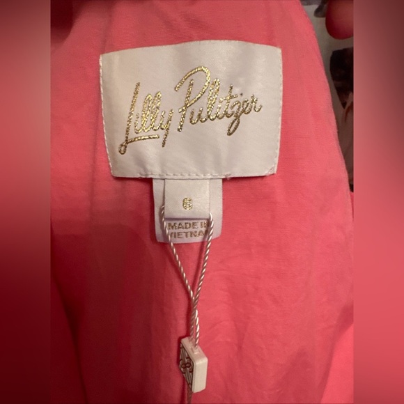 Lilly Pulitzer Lucilyn One-Shoulder Confetti Pink Dress NWT - Picture 6 of 8